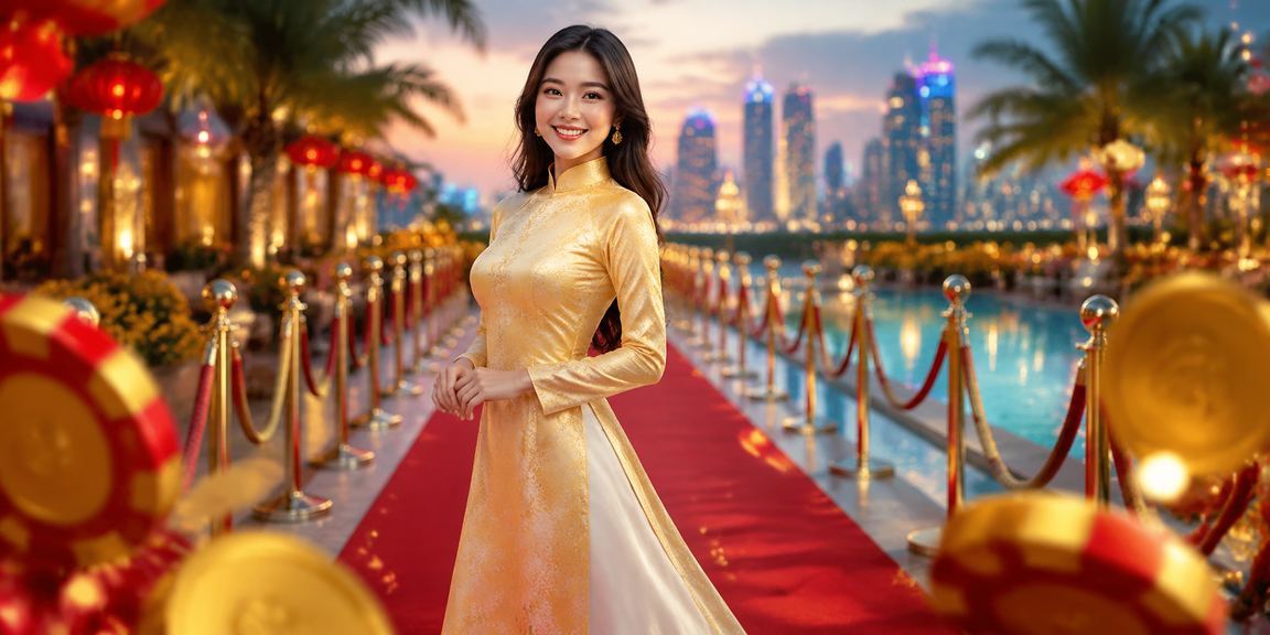Phụ nữ Việt Nam mặc áo dài tại Nha Trang trải nghiệm ứng dụng cá cược trên điện thoại